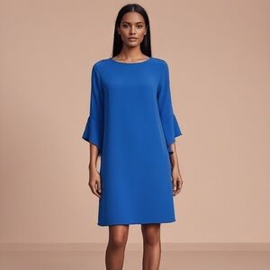 Caroline Rose Women's Blue Midi Dress Size
